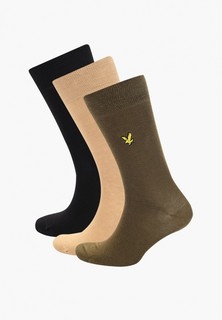 Носки 3 пары Lyle & Scott ANGUS 3 Pack Basic Socks With Eagle Embroidery