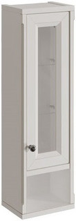 Шкаф одностворчатый белый матовый R Caprigo Jardin 10490R-B031G