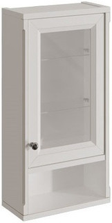 Шкаф одностворчатый белый матовый R Caprigo Jardin 10492R-B031G