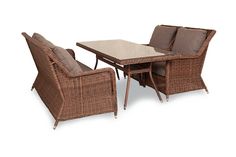 Обеденная группа Гляссе Brown 4sis