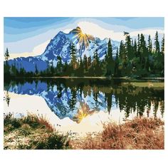 Картина по номерам Dell&apos; Arte &quot;Озеро в горах&quot;, на холсте, 40х50 см