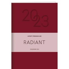Ежедневник датированный Listoff Radiant, 176 листов, А5, красный