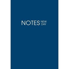 Ежедневник недатированный Listoff New Day, 128 листов, в линейку, А6, синий