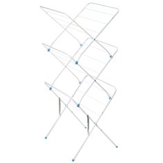 Сушилка для белья напольная, 3 уровня, 53х49.5х130 см, складная, 10 кг, белая, Nika, СБВ2/Б