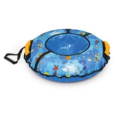 Санки-ватрушка Nika, С рыбками, 85 см, 90 кг, с буксировочным тросом, с ручками, ТБ2К-85/Р2