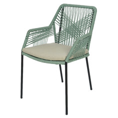 Комбинированная и металлическая мебель стул СЕВИЛЬЯ 630х570х850мм мятный полипропилен/металл Kaemingk
