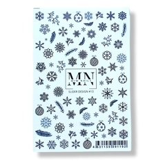 Слайдеры MIW NAILS Слайдер дизайн для маникюра снежинки