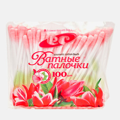 Ватные палочки ЕМЕЛЬЯНЪ САВОСТИНЪ Цветные палочки косметические, розовые 100