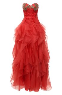 Шелковое платье Alexander McQueen