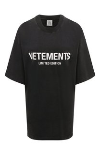 Хлопковая футболка VETEMENTS