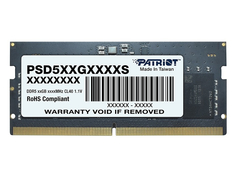 Модуль памяти Patriot Memory Signature DDR 5 SO-DIMM 5600Mhz PC5-44800 CL46 - 8Gb PSD58G560041S Патриот