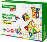 Конструктор магнитный Brauberg KIDS MAGNETIC BLOCKS-26 663844