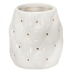 Стакан для зубных щёток настольный «Sovy» керамика цвет белый Fixsen