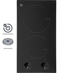 Варочная панель электрическая Kitll KHH 3002 BLACK, 2 конфорки, 30x52 см, цвет черный