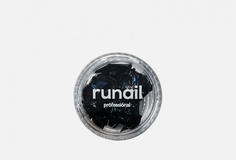 Дизайн для ногтей Поталь Черная Runail Professional