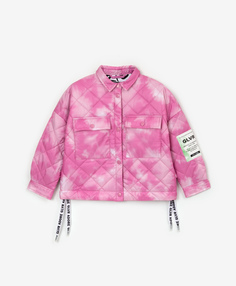 Куртка демисезонная из плащовки розовая Gulliver