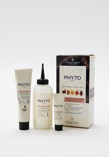 Краска для волос Phyto тон 5 Светлый шатен 50/50/12