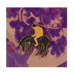 Значок металлический made in РЕСПYБЛИКА* Всадник