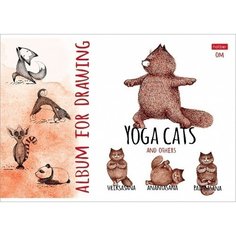 Альбом для рисования Hatber &quot;Animals Yoga&quot; А4, 24 листа