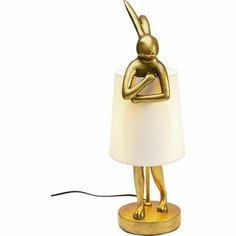 Лампа настольная Kare Rabbit коллекция Кролик, золотой белый, 17 х 50 х 20 см