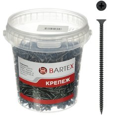 Саморез по металлу и гипсокартону, 4.2х75 мм, 200 шт, банка, Bartex