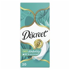 Прокладки женские Discreet, Deo Water Lily Single, ежедневные, 20 шт