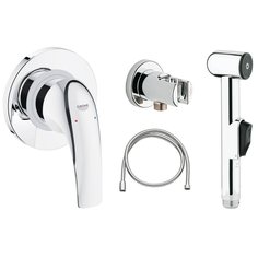 Смеситель для биде, Grohe, BauCurve, встраиваемый, с картриджем, хром, 123072
