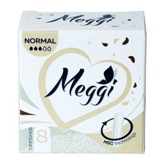 Тампоны Meggi, Normal new, 8 шт, MEG 718
