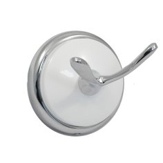 Крючок 2 крючка, металл, хром-белый, Solinne, B-51101-2