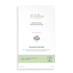 Набор масок для лица D`ALBA Успокаивающая маска для лица White Truffle Double Mask Pack [Calming/Nutritive] D'alba