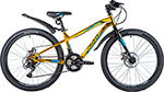 Велосипед Novatrack 24 PRIME алюм.рама 13 золотой металлик 18-скор 24AHD.PRIME.13GGD20