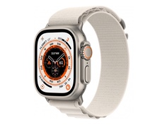 Умные часы APPLE Watch Ultra GPS + Cellular 49mm Titanium Case with Starlight Alpine Loop - L