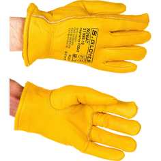 Утепленные кожаные перчатки S. GLOVES