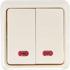 Двухклавишный выключатель IEK