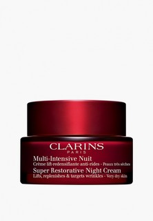 Крем для лица Clarins Multi-Intensive ночной, с эффектом лифтинга для сухой кожи