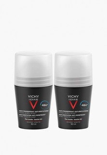 Дезодоранты 2 шт. Vichy HOMME, шариковый, 48Ч, для Чувствительной кожи, 2 шт. х 50 мл (-50% на 2-ой продукт)