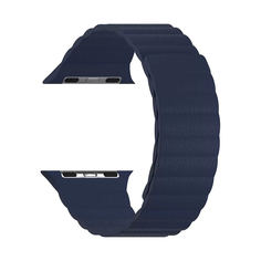 Ремешок Lyambda Pollux для Apple Watch 45mm 42/44/45mm, Кожа, темно-синий