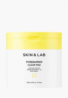 Тонер для лица Skin&Lab Porebarrier Clear Pad, 70 шт.