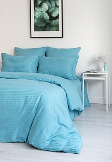 Постельное белье Евро Унисон Delphinium Blue