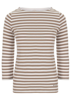 Лонгслив хлопковый в полоску Bogner