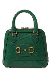 Сумка 1955 Horsebit mini из кожи питона Gucci