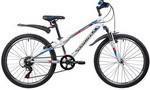 Велосипед Novatrack 24 EXTREME белый стальная рама 12 6 скор. Shimano TZ500/Microshift TS38 V- brake тормоз 24SH6SV.EXTREME.12WT21