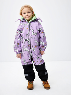 Демисезонный комбинезон с внутренними лямками для девочек (сиреневый, 110) Sela