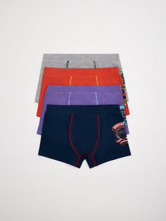 Набор из 4 трусов-боксеров с принтом Harry Potter для мальчиков Sela