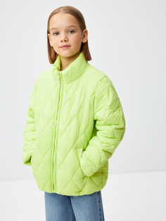 Стеганая куртка для девочек (зеленый, 146) Sela