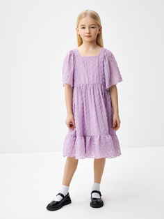 Платье с вышивкой для девочек (фиолетовый, 152) Sela