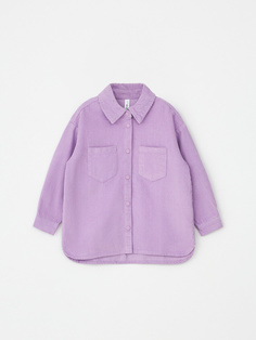 Вельветовая рубашка для девочек (фиолетовый, 104) Sela