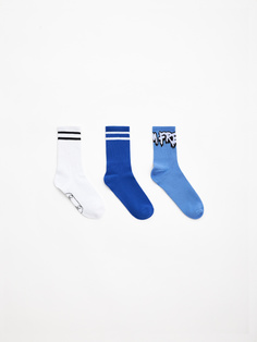 Набор из 3 пар носков для мальчиков (принт, 23-25) Sela