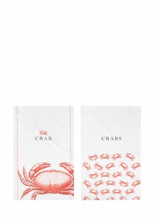Набор полотенец кухонных Bellehome Crabs, 40х70 см