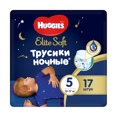 Подгузники-трусики HUGGIES ELITE SOFT 12-17 кг 17 шт